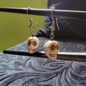 Cracked Skull Earrings